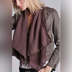 Free People Drape Front Coated Jacket - size 8